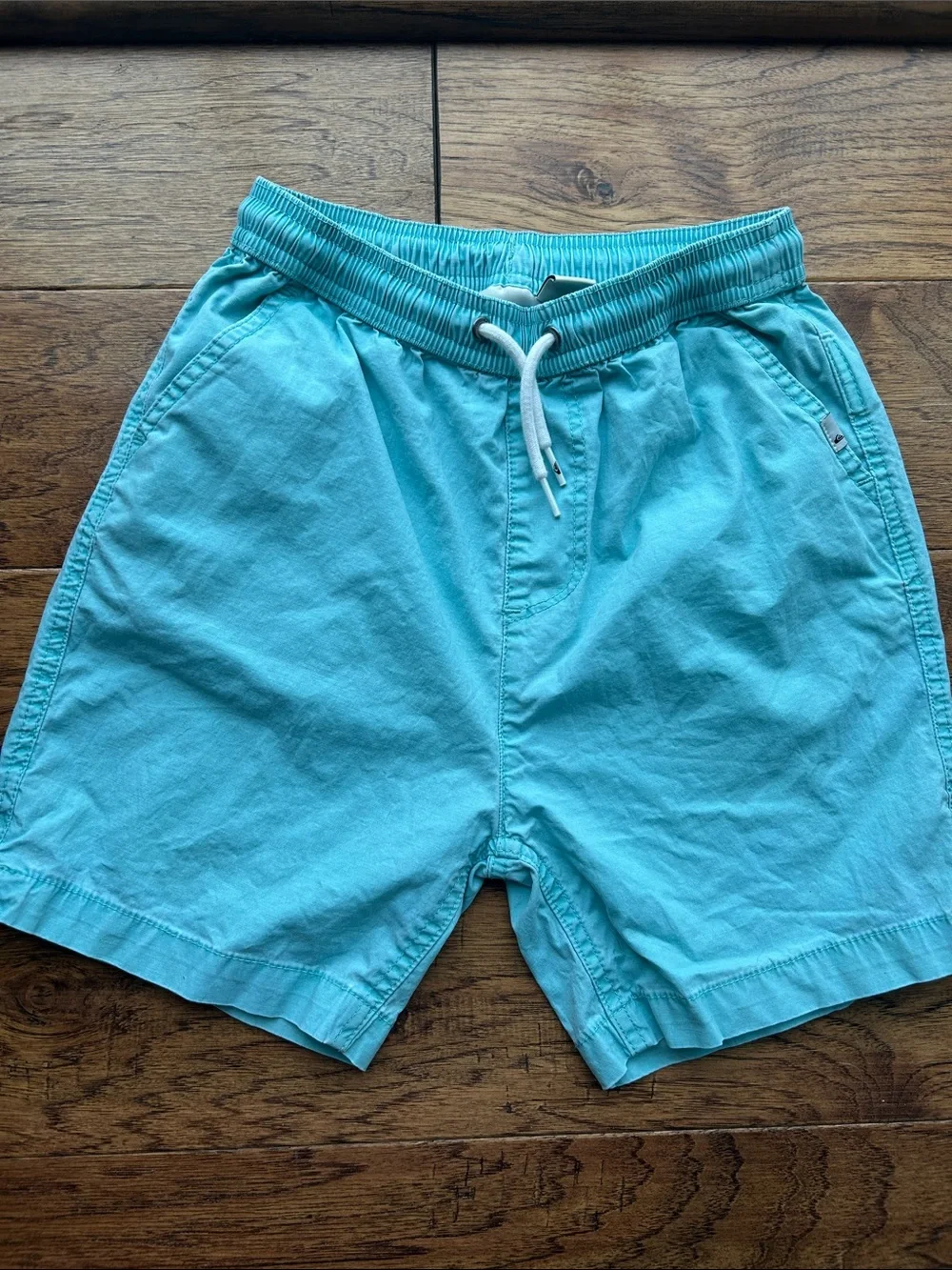 Quiksilver Turquoise Swim Trunks with Drawstring